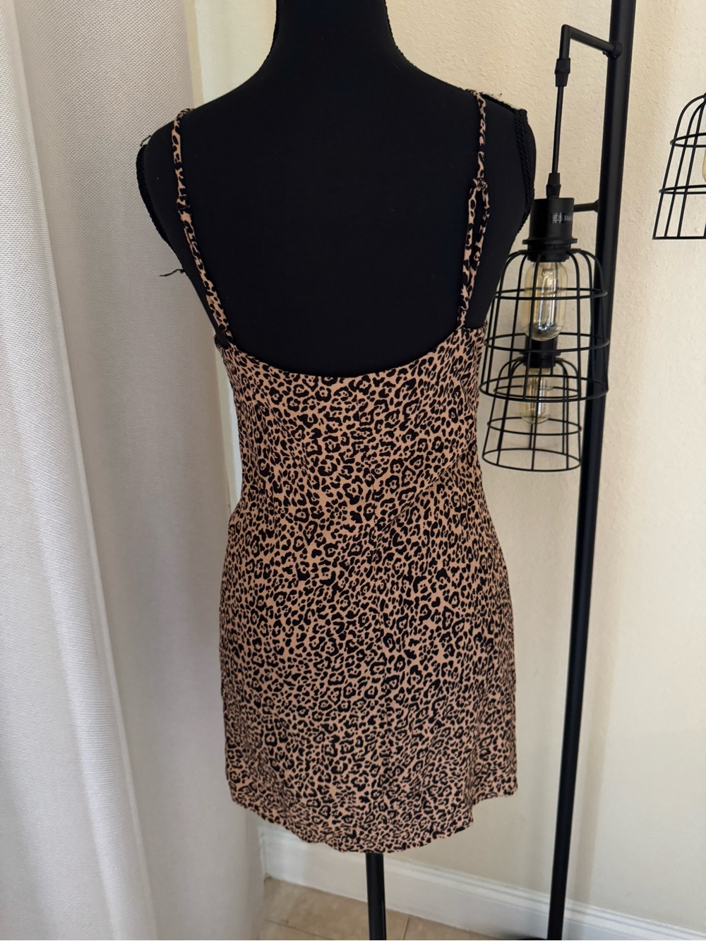 Reformation Leopard Print Mini Dress - Brown & Black - Picture 5 of 6